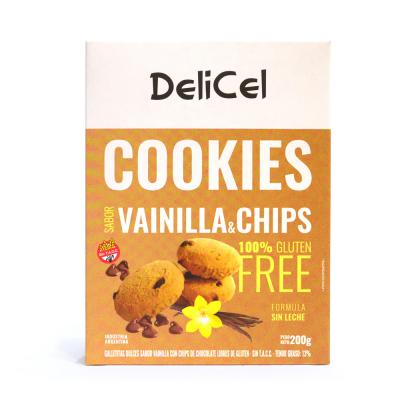 DeliCel Cookies Sabor Vainilla & Chips - 200gr