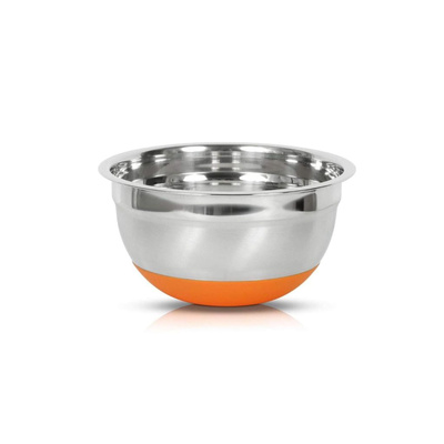 Bowl de Acero- Silicona Naranja-24cm
